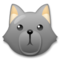 Wolf Face emoji on LG